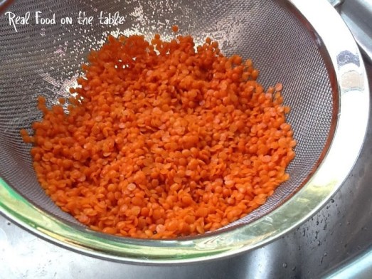 lentils rinsed