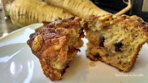 Parsnip Pistachio Muffins